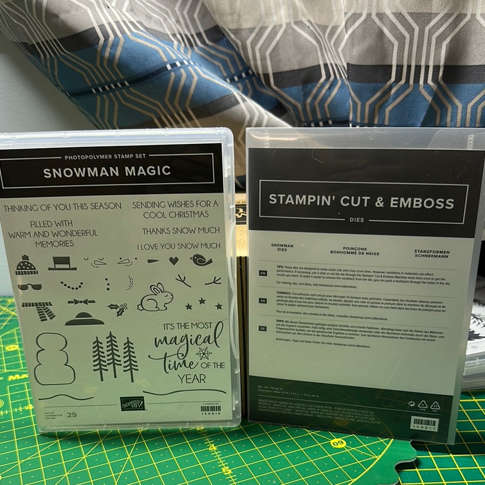 Stampin' Up! Snowman Magic Stamp Set with Black and White Accents
